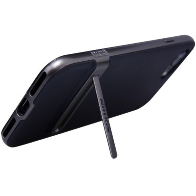 Nillkin Youth Kickstand sustiprintos apsaugos Apple iPhone 7 Plus (iPhone 8 Plus) juodas kieto silikono (TPU) ir plastiko dėklas