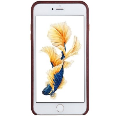 Apple iPhone 7 Plus (iPhone 8 Plus) „Nillkin“ Englon brūns ādas apvalks / Vacins.lv