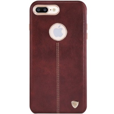 Apple iPhone 7 Plus (iPhone 8 Plus) „Nillkin“ Englon brūns ādas apvalks / Vacins.lv