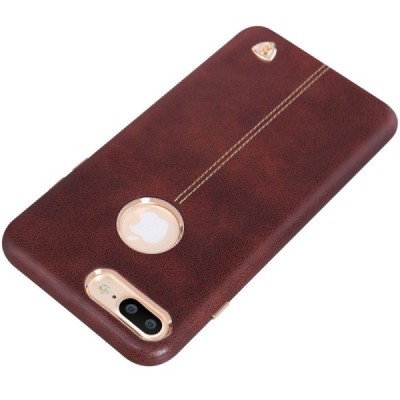 Apple iPhone 7 Plus (iPhone 8 Plus) „Nillkin“ Englon brūns ādas apvalks / Vacins.lv