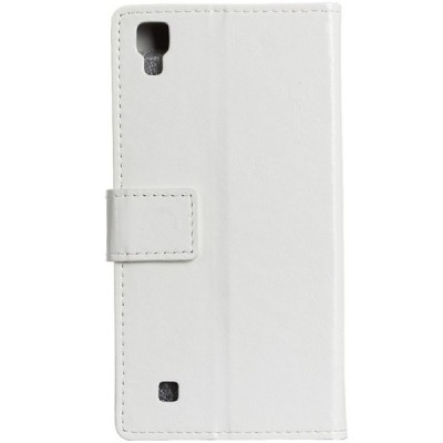 LG X Power (K220) atvēramais ādas balts maciņš (maks) / Vacins.lv