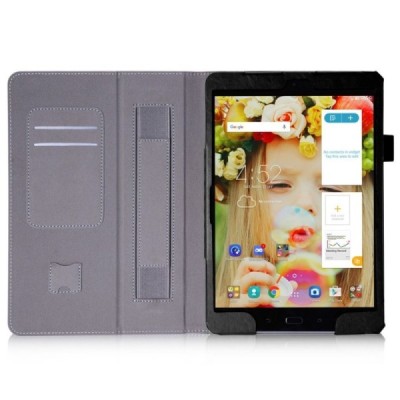 Asus ZenPad 3S 10 (Z500M) atvēramais melns maciņš / Vacins.lv