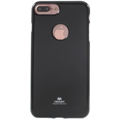 Apple iPhone 7 Plus (iPhone 8 Plus) Mercury melns cieta silikona (TPU) apvalks / vacins.lv