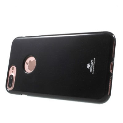 Apple iPhone 7 Plus (iPhone 8 Plus) Mercury melns cieta silikona (TPU) apvalks / vacins.lv