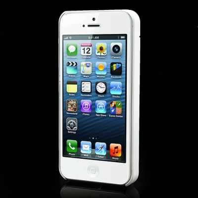 Balts „ONE%+“ plastmasas Apple iPhone 5, 5S apvalks ar iebūvētu spoguli / Vacins.lv