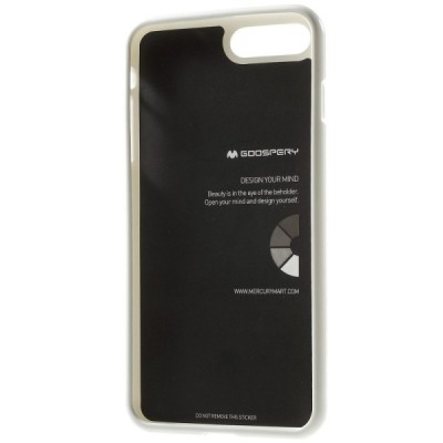 Apple iPhone 7 Plus (iPhone 8 Plus) Mercury baltas kieto silikono TPU dėklas - nugarėlė / Priedai.lt