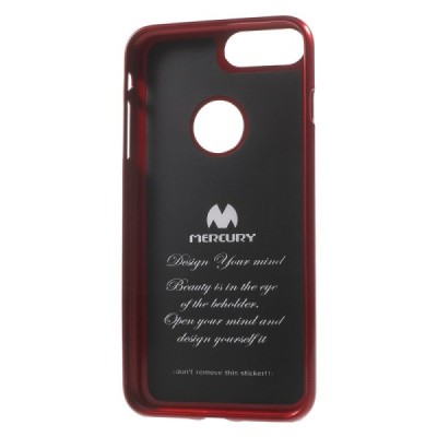 Apple iPhone 7 Plus (iPhone 8 Plus) Mercury sarkans cieta silikona (TPU) apvalks / vacins.lv