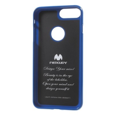 Apple iPhone 7 Plus (iPhone 8 Plus) Mercury tamsiai mėlynas kieto silikono TPU dėklas - nugarėlė / Priedai.lt