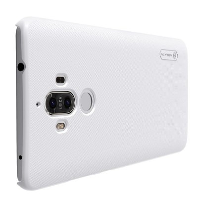 Huawei Mate 9 Nillkin Frosted Shield balts plastmasas apvalks + ekrāna aizsargplēve / Vacins.lv