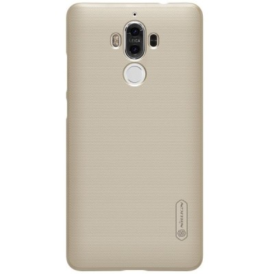 Huawei Mate 9 Nillkin Frosted Shield zelta plastmasas apvalks + ekrāna aizsargplēve / Vacins.lv