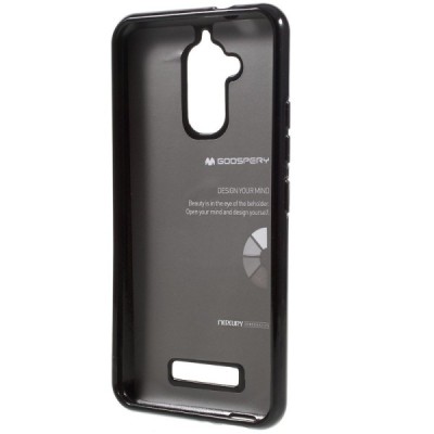 Asus Zenfone 3 Max (ZC520TL) Mercury melns cieta silikona (TPU) futrālis / Vacins.lv