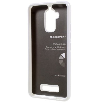 Asus Zenfone 3 Max (ZC520TL) baltas Mercury kieto silikono (TPU) dėklas / Priedai.lt