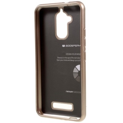 Asus Zenfone 3 Max (ZC520TL) auksinis Mercury kieto silikono (TPU) dėklas / Priedai.lt