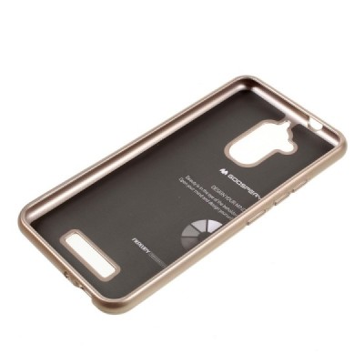 Asus Zenfone 3 Max (ZC520TL) auksinis Mercury kieto silikono (TPU) dėklas / Priedai.lt