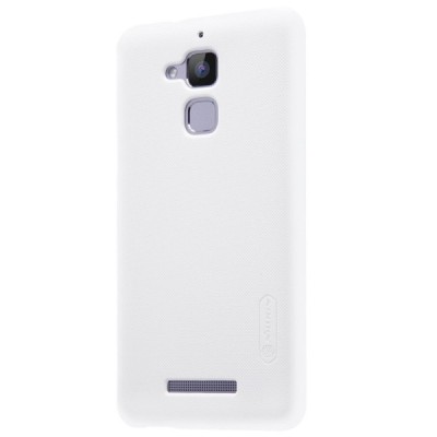 Asus Zenfone 3 Max (ZC520TL) Nillkin Frosted Shield balts plastmasas apvalks + ekrāna aizsargplēve / Vacins.lv