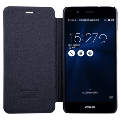 Asus Zenfone 3 Max (ZC520TL) „Nillkin“ Sparkle atvēramais pelēks maciņš / Vacins.lv