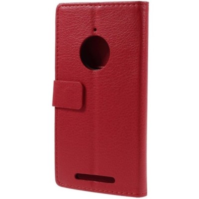 Nokia Lumia 830 atvēramais sarkans ādas maciņš (maks) / Vacins.lv