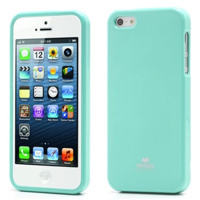 „Mercury“ Color kieto silikono (TPU) žalias (mėtinis) Apple iPhone SE (5, 5s) dėklas (dėkliukas) / Priedai.lt