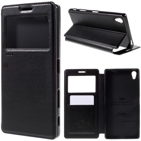 „Roar“ Noble atvēramais futrālis - melns (Xperia Z5 Premium)