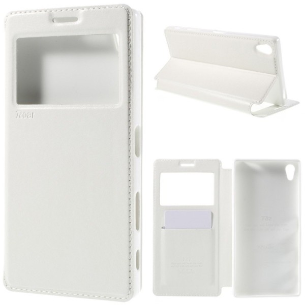 „Roar“ Noble atverčiamas dėklas - baltas (Xperia Z5 Premium)