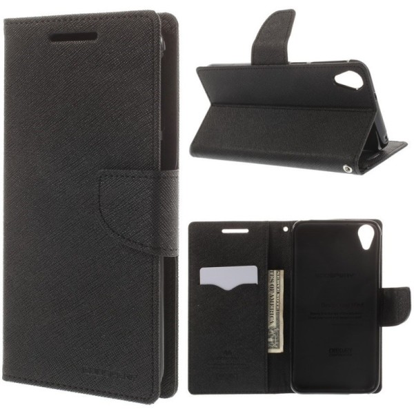 „Mercury“ atvērams maciņš - melns (Desire 820)