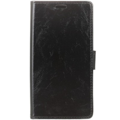 Asus Zenfone 3 Max (ZC520TL) atvēramais ādas melns maciņš (maks) / Vacins.lv