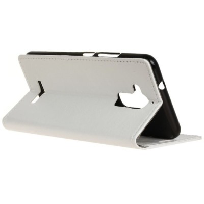 Asus Zenfone 3 Max (ZC520TL) atvēramais ādas balts maciņš (maks) / Vacins.lv