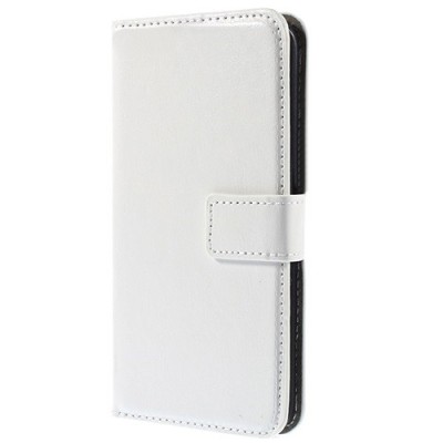 Apple iPhone 7 Plus atvēramais ādas balts maciņš (maks) / Vacins.lv