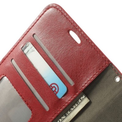 Nokia Lumia 930 atvēramais ādas sarkans maciņš (maks) / Vacins.lv