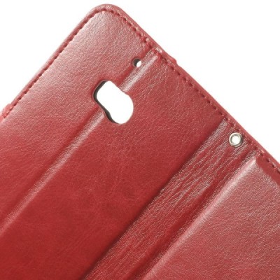 Nokia Lumia 930 atvēramais ādas sarkans maciņš (maks) / Vacins.lv