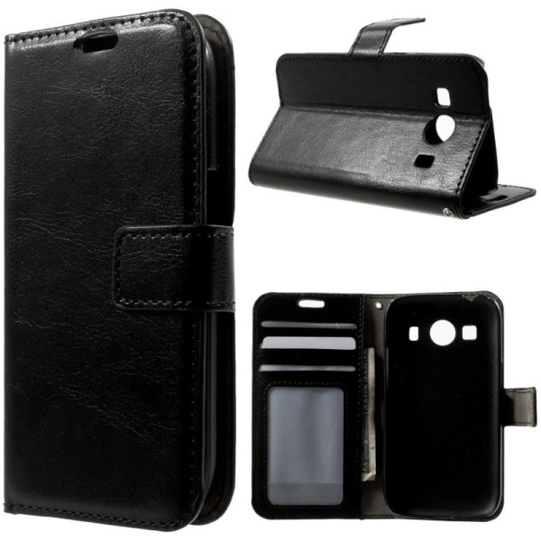 Atvēramais maciņš - melns (Galaxy Ace 4)