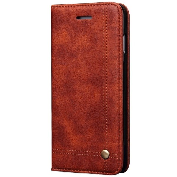 „Deluxe“ atvēramais maciņš - gaiši brūns (iPhone 7 Plus / 8 Plus)