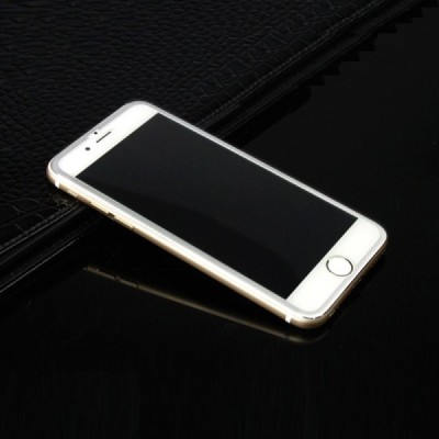 Apple iPhone 7 Plus (iPhone 8 Plus) Calans Tempered Glass sudrabs ekrāna aizsargstikls / Vacins.lv