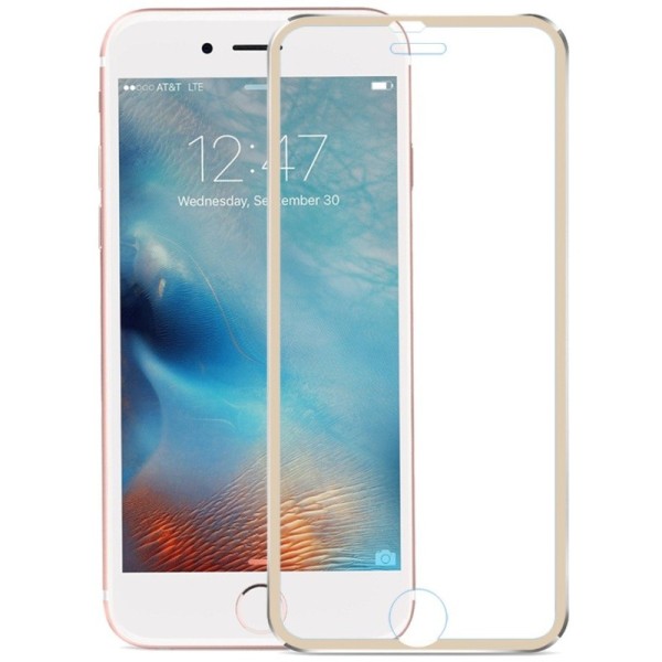 „Calans“ Tempered Glass pilnīgi aizsedzams ekrāna aizsargstikls 0.2 mm - zelta (iPhone 7 Plus / 8 Plus)
