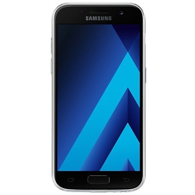 Samsung Galaxy A3 2017 (A320) Clear Cover dzidrs (caurspīdīgs) cieta silikona TPU pasaulē planākais apvalks / Vacins.lv