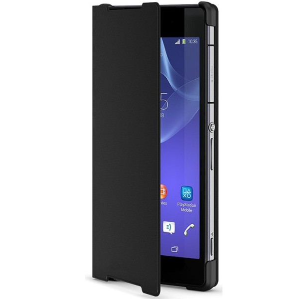 Atvērams maciņš - melns (Xperia Z2)