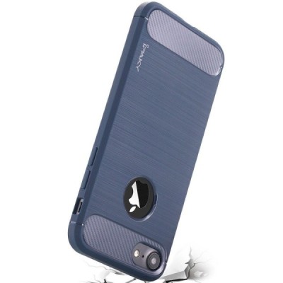 Apple iPhone 7 (iPhone 8) „IPAKY FASHION“ kieto silikono TPU tamsiai mėlynas dėklas - nugarėlė / Priedai.lt