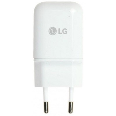 Origināls „LG“ Type-C balts tīkla lādētājs (3000 mAh, MCS-N04ER, Eiropas modelis) / Vacins.lv