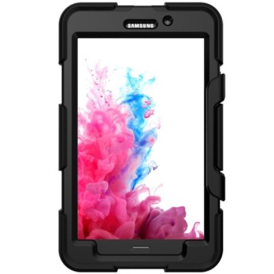 Samsung Galaxy Tab A 7.0 2016 (T280, T285) pastiprinātas aizsardzības melns apvalks  / Vacins.lv