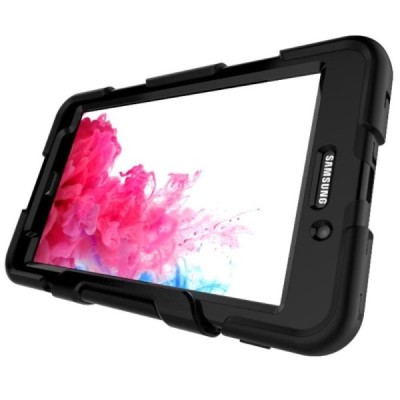 Samsung Galaxy Tab A 7.0 2016 (T280, T285) pastiprinātas aizsardzības melns apvalks  / Vacins.lv