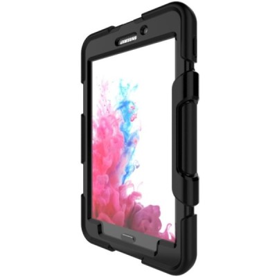 Samsung Galaxy Tab A 7.0 2016 (T280, T285) pastiprinātas aizsardzības melns apvalks  / Vacins.lv