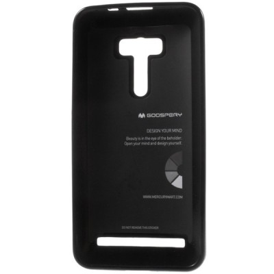 Asus Zenfone Selfie (ZD551KL) Mercury melns cieta silikona (TPU) futrālis / Vacins.lv