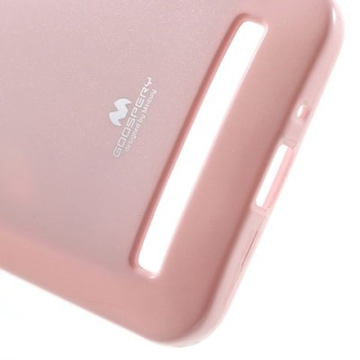 Asus Zenfone Selfie (ZD551KL) šviesiai rožinis Mercury kieto silikono (TPU) dėklas / Priedai.lt