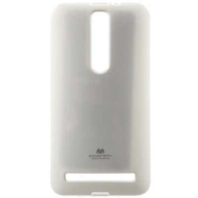 Asus Zenfone 2 5.5 (ZE550ML, ZE551ML) Mercury balts cieta silikona (TPU) futrālis / Vacins.lv
