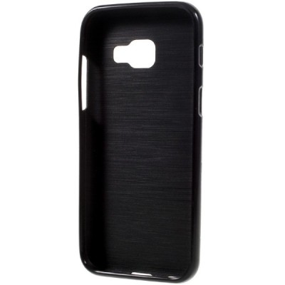 Samsung Galaxy A3 2017 (A320) cieta silikona (TPU) melns apvalks / vacins.lv