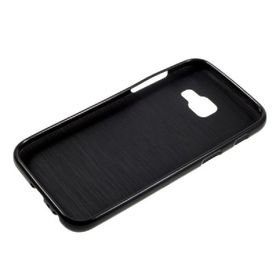 Samsung Galaxy A3 2017 (A320) cieta silikona (TPU) melns apvalks / vacins.lv