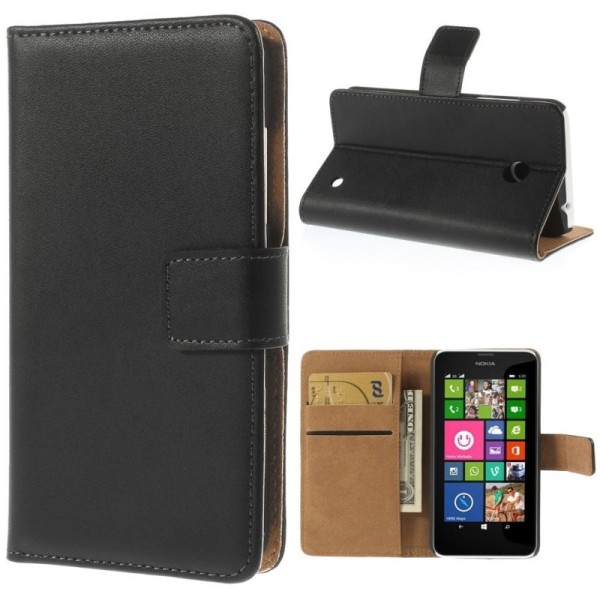 Atvēramais maciņš - melns (Lumia 630 / 635)