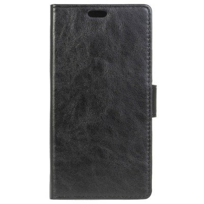 Samsung Galaxy A5 2017 (A520) atverčiamas juodas odinis dėklas - piniginė / Priedai.lt