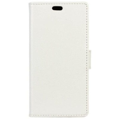 Samsung Galaxy A5 2017 (A520) atverčiamas baltas odinis dėklas - piniginė / Priedai.lt