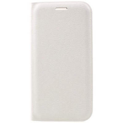 Samsung Galaxy A5 2017 (A520) balts atvēramais Smart Wallet ādas maciņš - maks / Vacins.lv